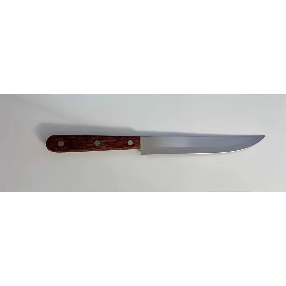 R. S. Stainless Vintage Wood Handle Chef's Knife, Made in Japan